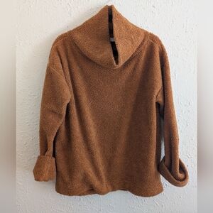 Loft Sherpa Fleece Funnel Neck Sweater